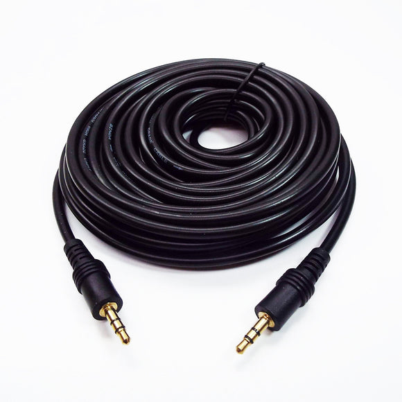 3.5 MM MALE  @  3.5 MM MALE STEREO - CABLE AUDIO AUX / 33 PIEDS